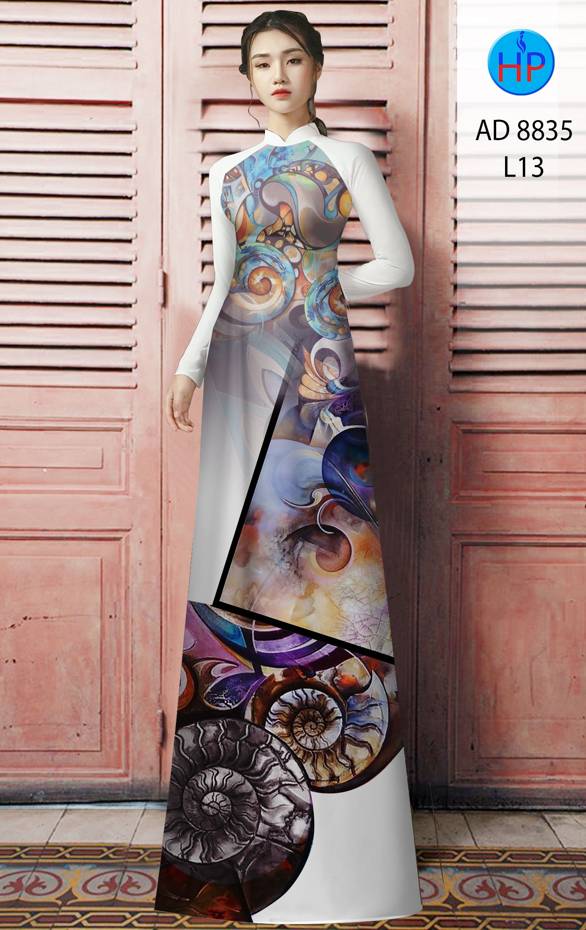 Vải Áo Dài Hoa Văn Thiết Kế 2021 AD 8835 42 Vải Áo Dài Hoa Văn Thiết Kế 2021 AD 8835