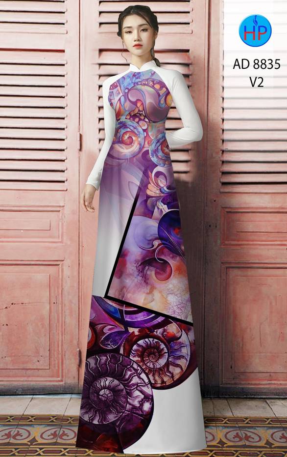 Vải Áo Dài Hoa Văn Thiết Kế 2021 AD 8835 44 Vải Áo Dài Hoa Văn Thiết Kế 2021 AD 8835