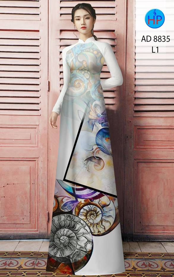 Vải Áo Dài Hoa Văn Thiết Kế 2021 AD 8835 45 Vải Áo Dài Hoa Văn Thiết Kế 2021 AD 8835