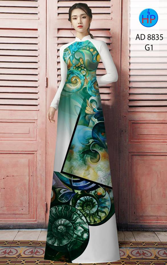 Vải Áo Dài Hoa Văn Thiết Kế 2021 AD 8835 46 Vải Áo Dài Hoa Văn Thiết Kế 2021 AD 8835