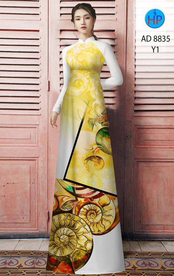 Vải Áo Dài Hoa Văn Thiết Kế 2021 AD 8835 51 Vải Áo Dài Hoa Văn Thiết Kế 2021 AD 8835