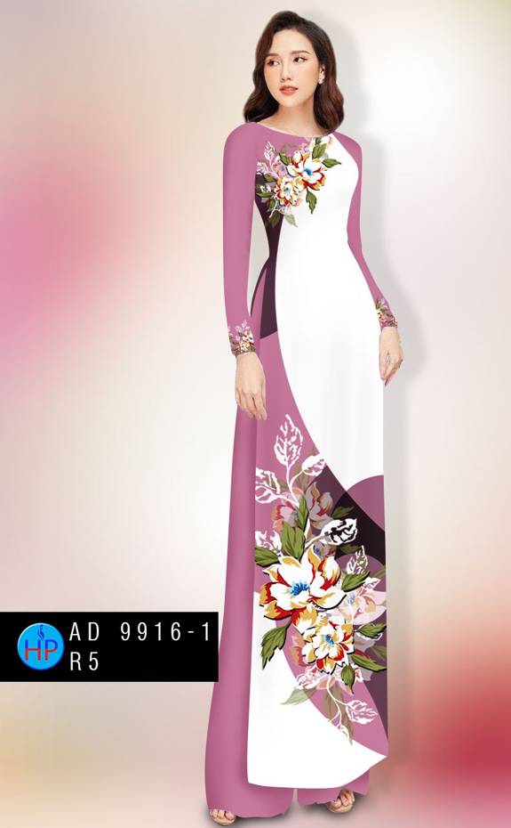 Vải Áo Dài Hoa In 3D Vừa Ra AD 9916 53 Vải Áo Dài Hoa In 3D Vừa Ra  AD 9916