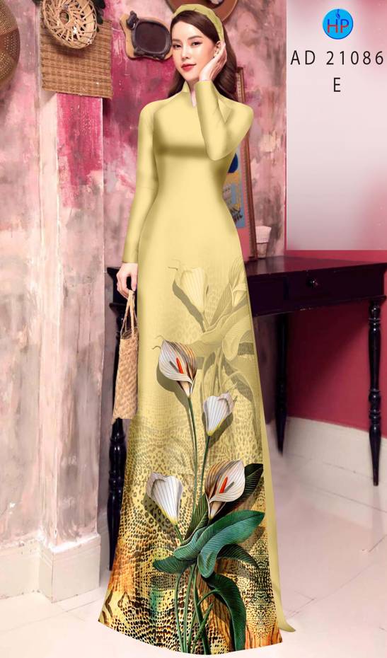 Vải Áo Dài Hoa Ly Vừa Ra AD 21086 39 Vải Áo Dài Hoa Ly Vừa Ra AD 21086