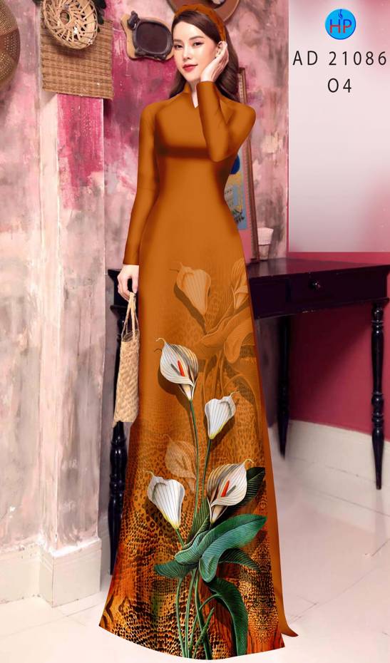 Vải Áo Dài Hoa Ly Vừa Ra AD 21086 51 Vải Áo Dài Hoa Ly Vừa Ra AD 21086