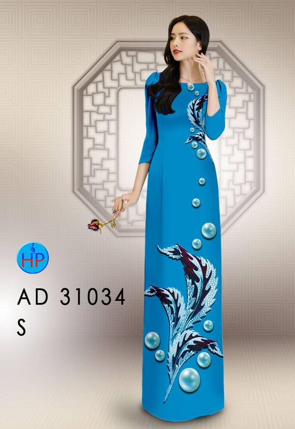 Vải Áo Dài Hoa In 3D Mới Ra AD 31034 40 Vải Áo Dài Hoa In 3D Mới Ra AD 31034