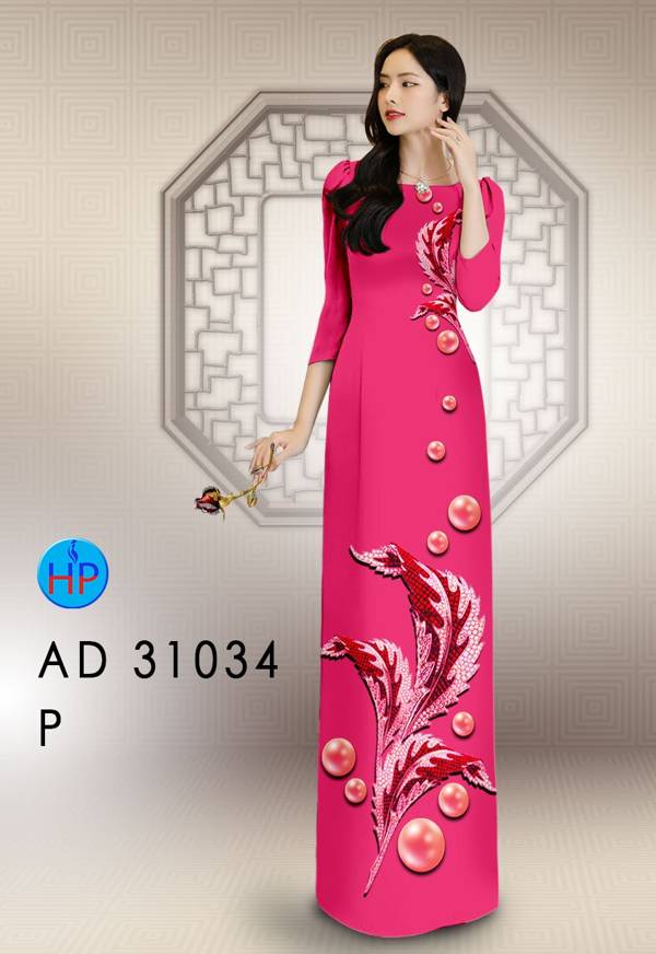 Vải Áo Dài Hoa In 3D Mới Ra AD 31034 41 Vải Áo Dài Hoa In 3D Mới Ra AD 31034