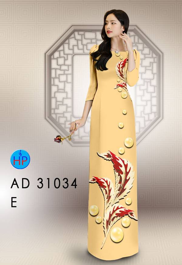 Vải Áo Dài Hoa In 3D Mới Ra AD 31034 46 Vải Áo Dài Hoa In 3D Mới Ra AD 31034