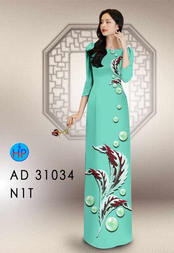 Vải Áo Dài Hoa In 3D Mới Ra AD 31034 47 Vải Áo Dài Hoa In 3D Mới Ra AD 31034