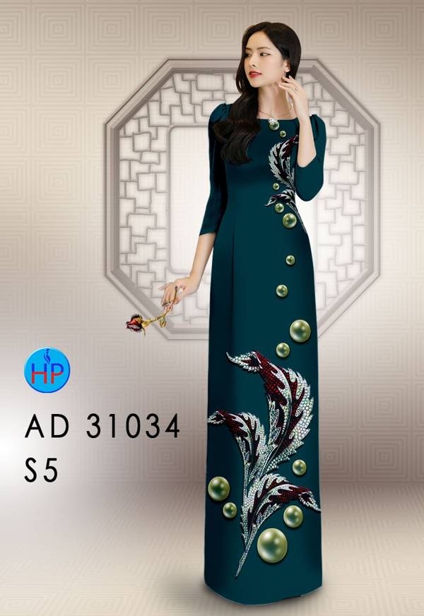 Vải Áo Dài Hoa In 3D Mới Ra AD 31034 53 Vải Áo Dài Hoa In 3D Mới Ra AD 31034