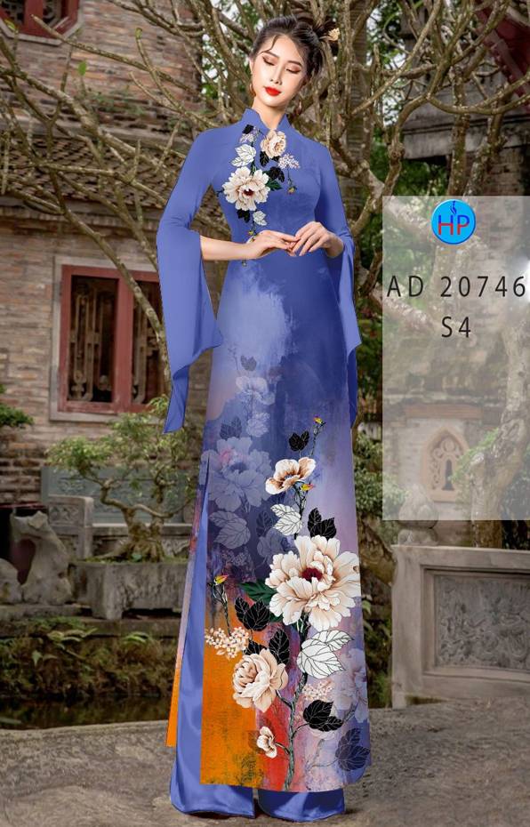 Vải Áo Dài Hoa In 3D Mới Ra AD 20746 37 Vải Áo Dài Hoa In 3D Mới Ra AD 20746