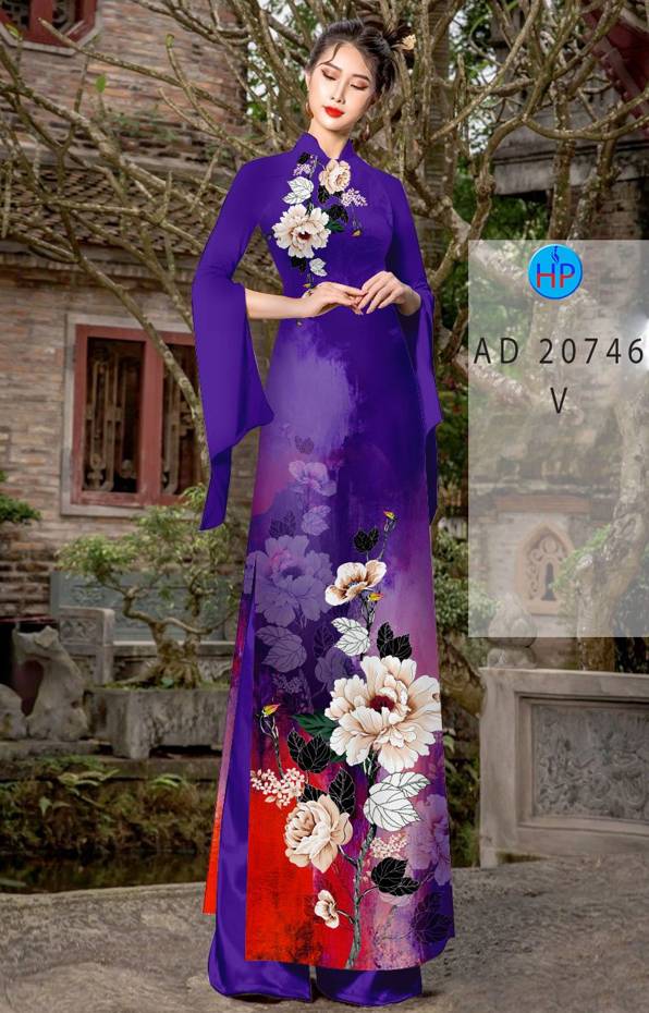 Vải Áo Dài Hoa In 3D Mới Ra AD 20746 38 Vải Áo Dài Hoa In 3D Mới Ra AD 20746