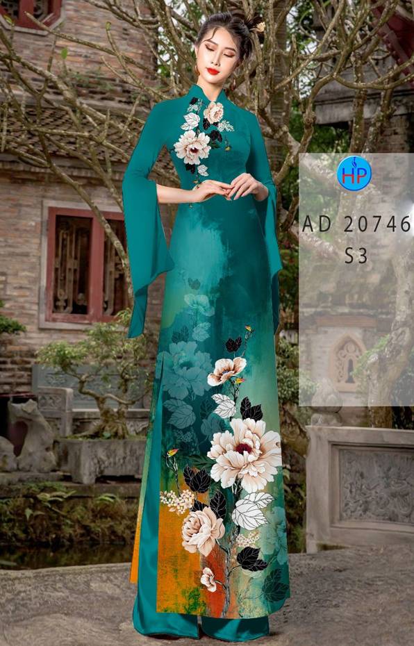 Vải Áo Dài Hoa In 3D Mới Ra AD 20746 40 Vải Áo Dài Hoa In 3D Mới Ra AD 20746