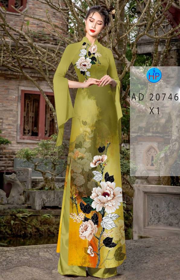 Vải Áo Dài Hoa In 3D Mới Ra AD 20746 44 Vải Áo Dài Hoa In 3D Mới Ra AD 20746