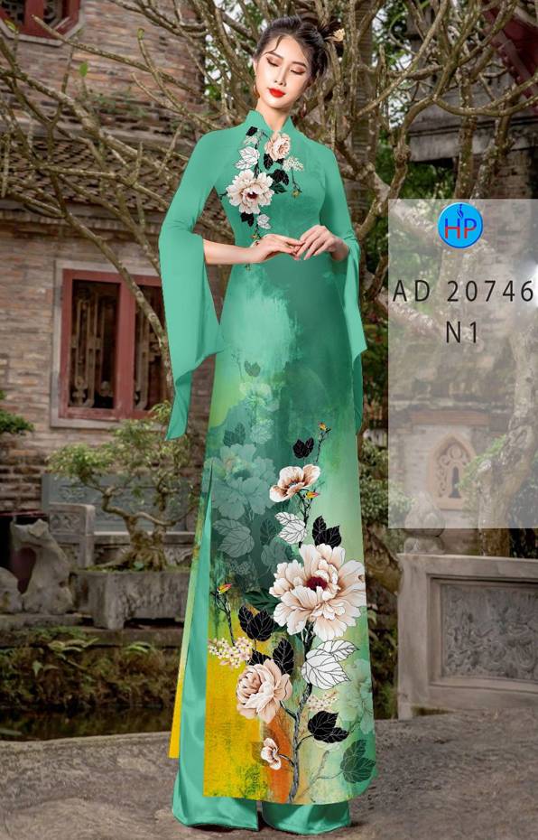 Vải Áo Dài Hoa In 3D Mới Ra AD 20746 51 Vải Áo Dài Hoa In 3D Mới Ra AD 20746