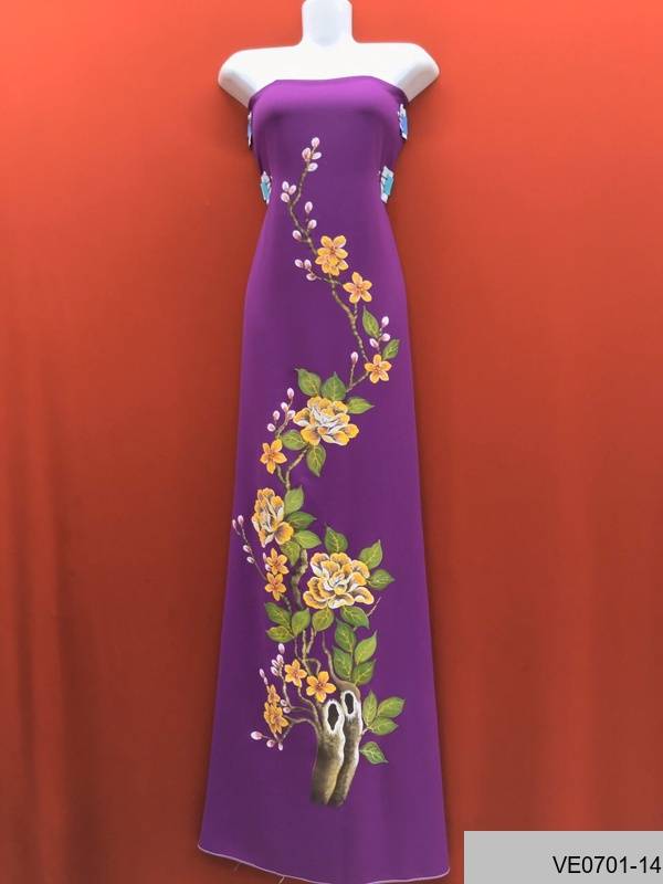 Vải Áo Dài Thái Tuấn Vẽ Hoa Kiểu Mới AD VE0701_135 41 Vải Áo Dài Thái Tuấn Vẽ Hoa Kiểu Mới AD VE0701_135