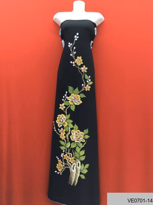 Vải Áo Dài Thái Tuấn Vẽ Hoa Kiểu Mới AD VE0701_135 43 Vải Áo Dài Thái Tuấn Vẽ Hoa Kiểu Mới AD VE0701_135