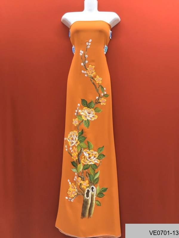 Vải Áo Dài Thái Tuấn Vẽ Hoa Kiểu Mới AD VE0701_135 46 Vải Áo Dài Thái Tuấn Vẽ Hoa Kiểu Mới AD VE0701_135