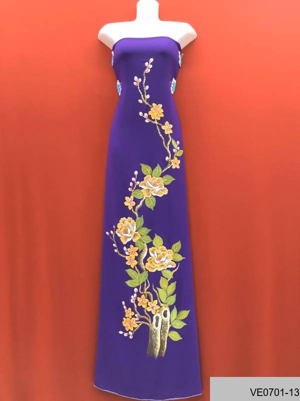 Vải Áo Dài Thái Tuấn Vẽ Hoa Kiểu Mới AD VE0701_135 51 Vải Áo Dài Thái Tuấn Vẽ Hoa Kiểu Mới AD VE0701_135