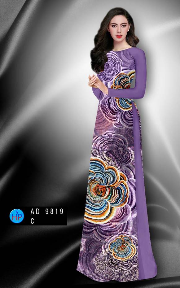 Vải Áo Dài Hoa Văn Độc Đáo AD 9819 37 Vải Áo Dài Hoa Văn Độc Đáo AD 9819