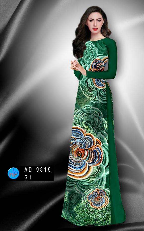 Vải Áo Dài Hoa Văn Độc Đáo AD 9819 39 Vải Áo Dài Hoa Văn Độc Đáo AD 9819
