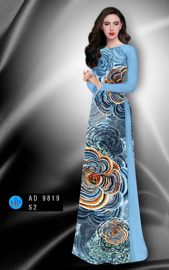 Vải Áo Dài Hoa Văn Độc Đáo AD 9819 45 Vải Áo Dài Hoa Văn Độc Đáo AD 9819