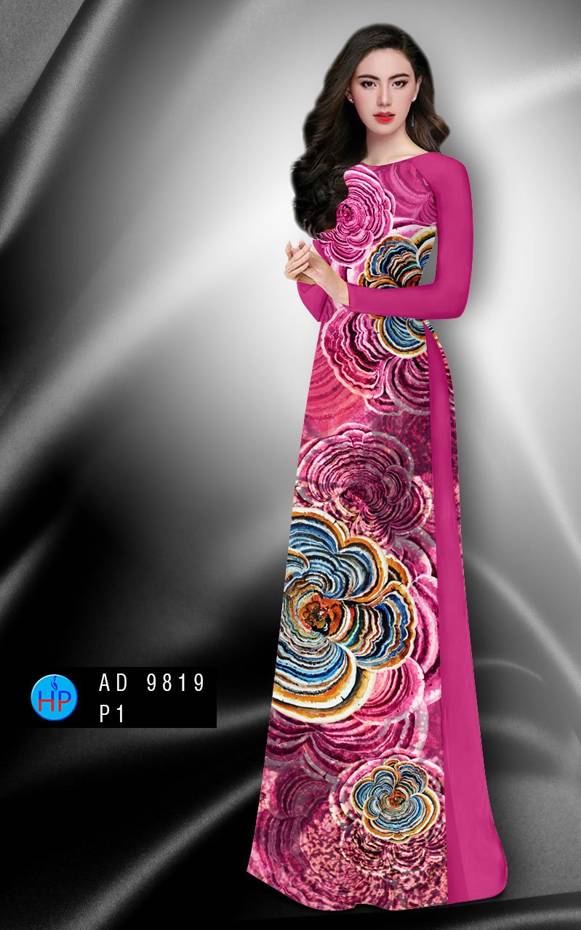 Vải Áo Dài Hoa Văn Độc Đáo AD 9819 46 Vải Áo Dài Hoa Văn Độc Đáo AD 9819