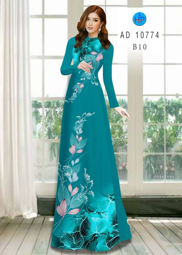 Vải Áo Dài Hoa In 3D Vừa Ra AD 10774 39 Vải Áo Dài Hoa In 3D Vừa Ra  AD 10774