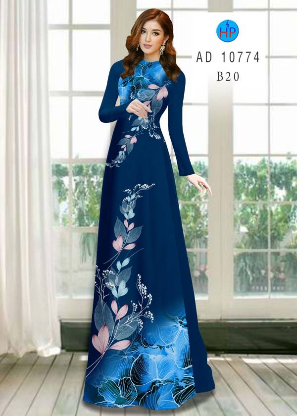 Vải Áo Dài Hoa In 3D Vừa Ra AD 10774 48 Vải Áo Dài Hoa In 3D Vừa Ra  AD 10774