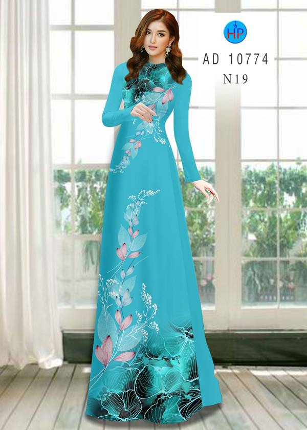 Vải Áo Dài Hoa In 3D Vừa Ra AD 10774 52 Vải Áo Dài Hoa In 3D Vừa Ra  AD 10774