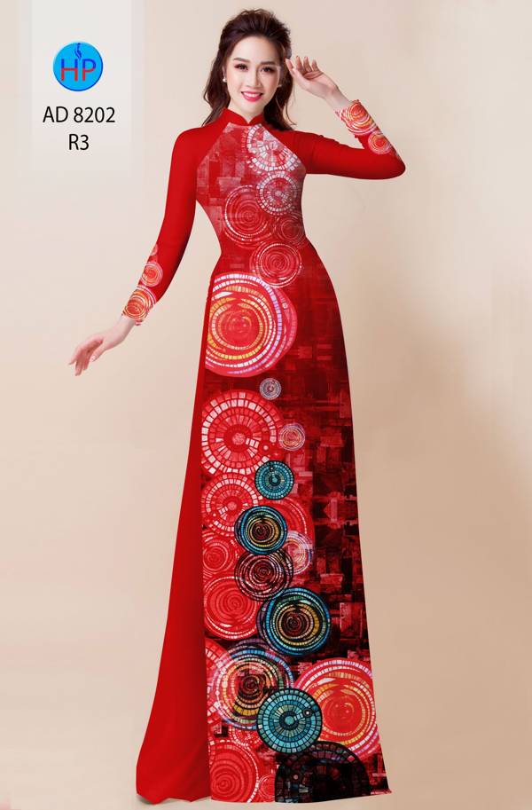 Vải Áo Dài Hoa Văn Độc Đáo AD 8202