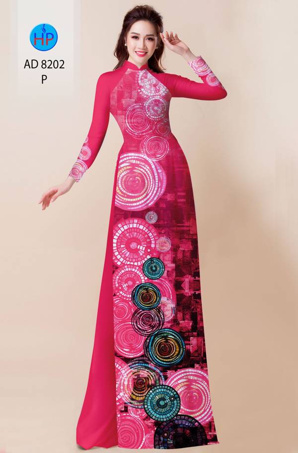Vải Áo Dài Hoa Văn Độc Đáo AD 8202
