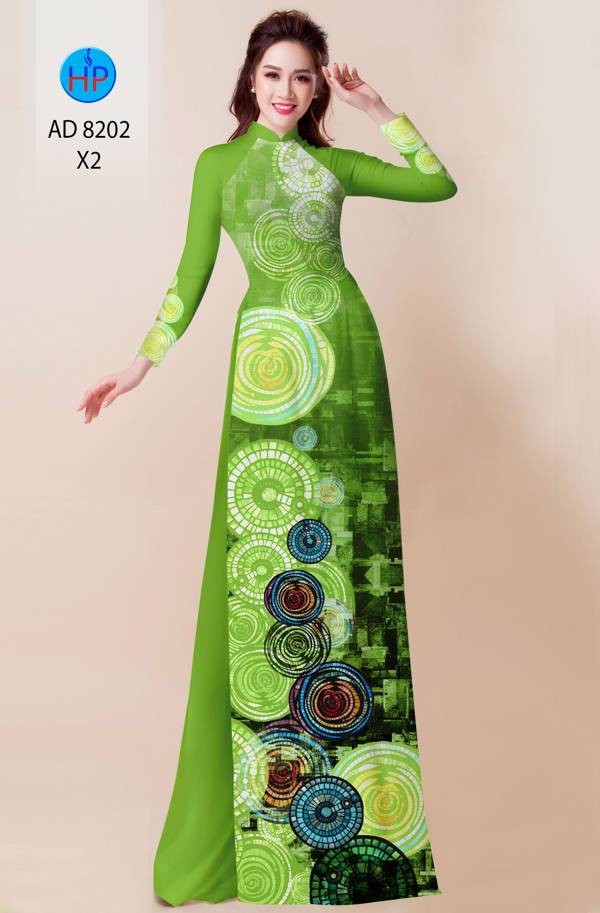 Vải Áo Dài Hoa Văn Độc Đáo AD 8202