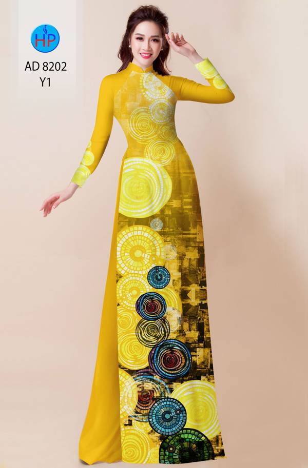 Vải Áo Dài Hoa Văn Độc Đáo AD 8202