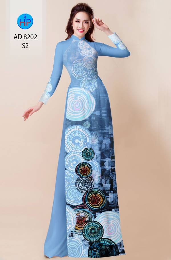 Vải Áo Dài Hoa Văn Độc Đáo AD 8202
