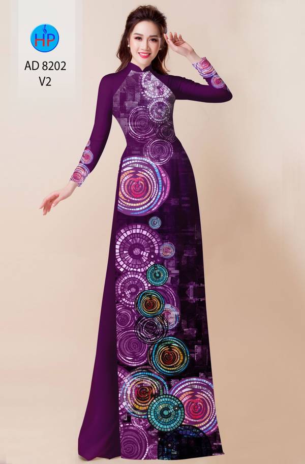 Vải Áo Dài Hoa Văn Độc Đáo AD 8202