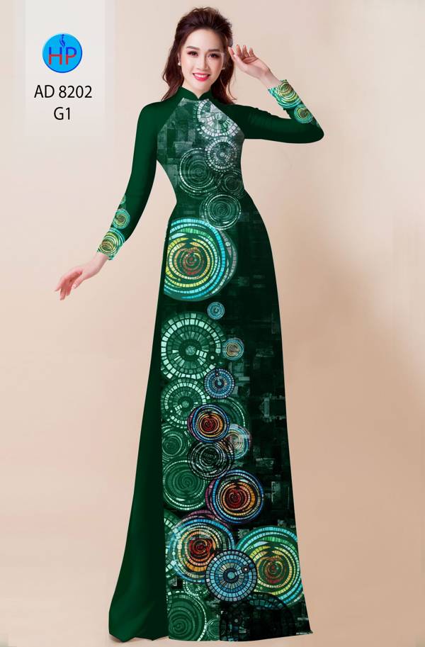 Vải Áo Dài Hoa Văn Độc Đáo AD 8202