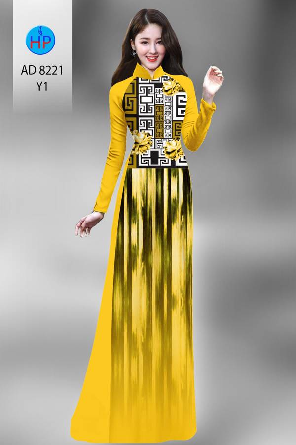 Vải Áo Dài Hoa Văn Thiết Kế 2021 AD 8221