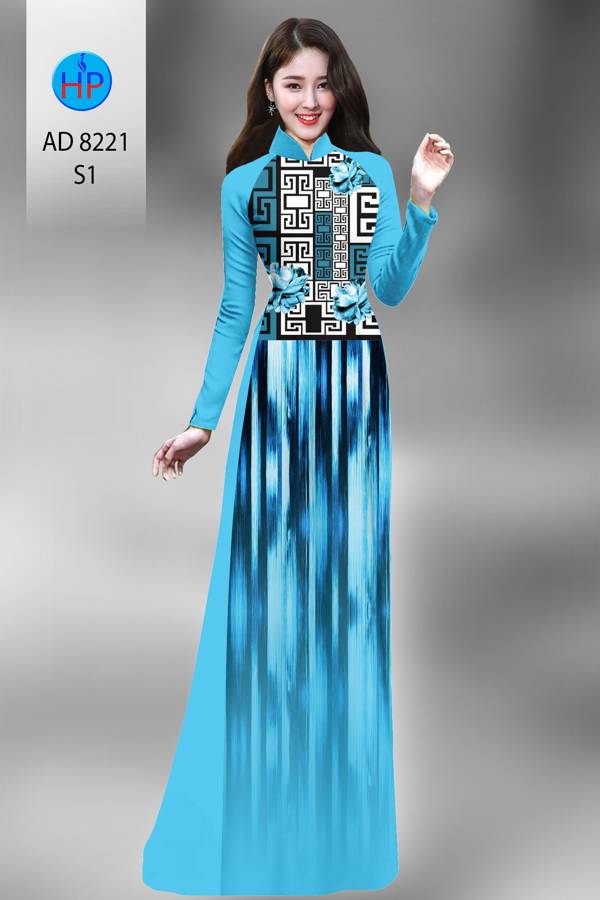 Vải Áo Dài Hoa Văn Thiết Kế 2021 AD 8221