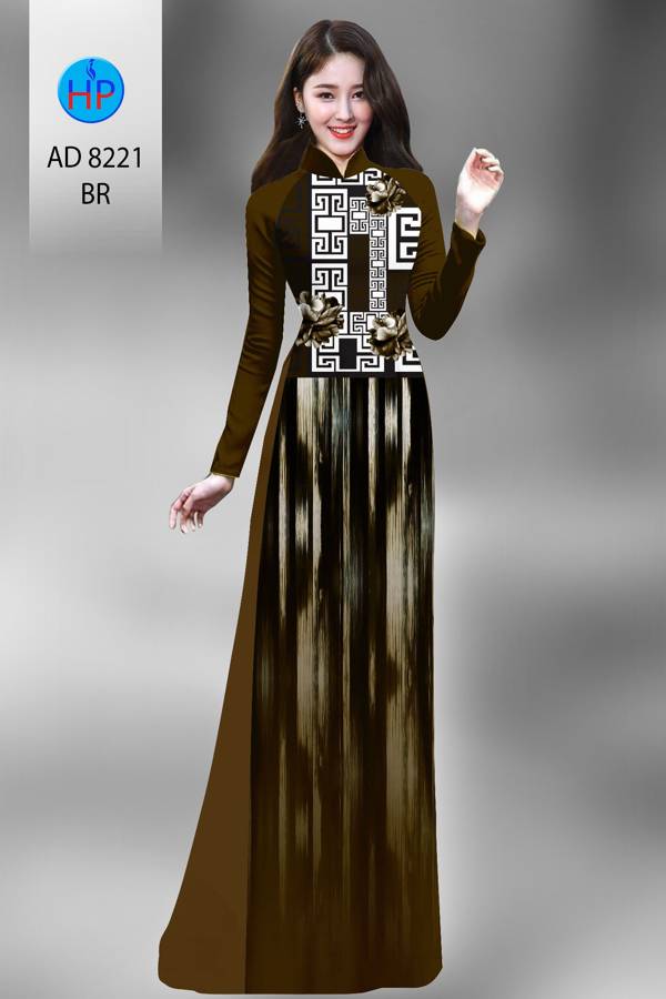 Vải Áo Dài Hoa Văn Thiết Kế 2021 AD 8221