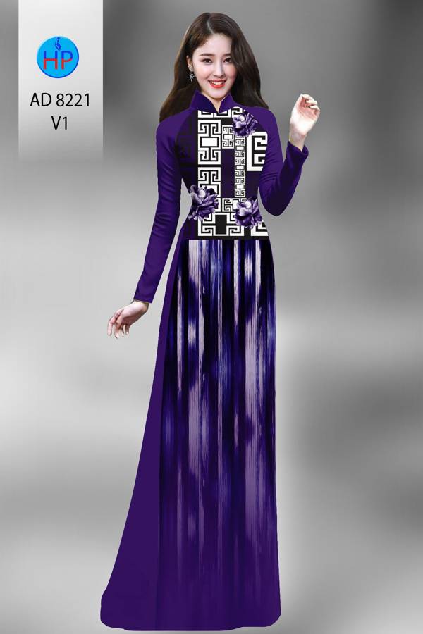 Vải Áo Dài Hoa Văn Thiết Kế 2021 AD 8221