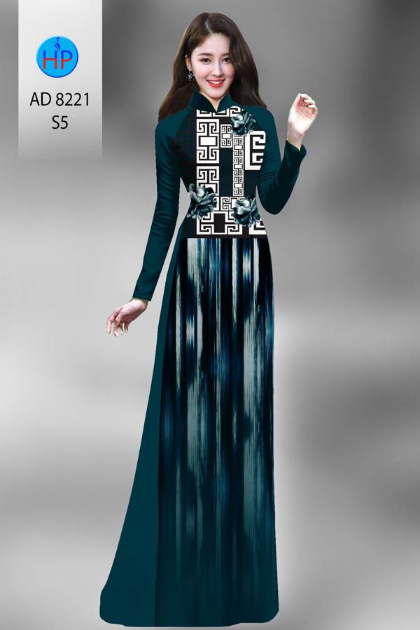 Vải Áo Dài Hoa Văn Thiết Kế 2021 AD 8221