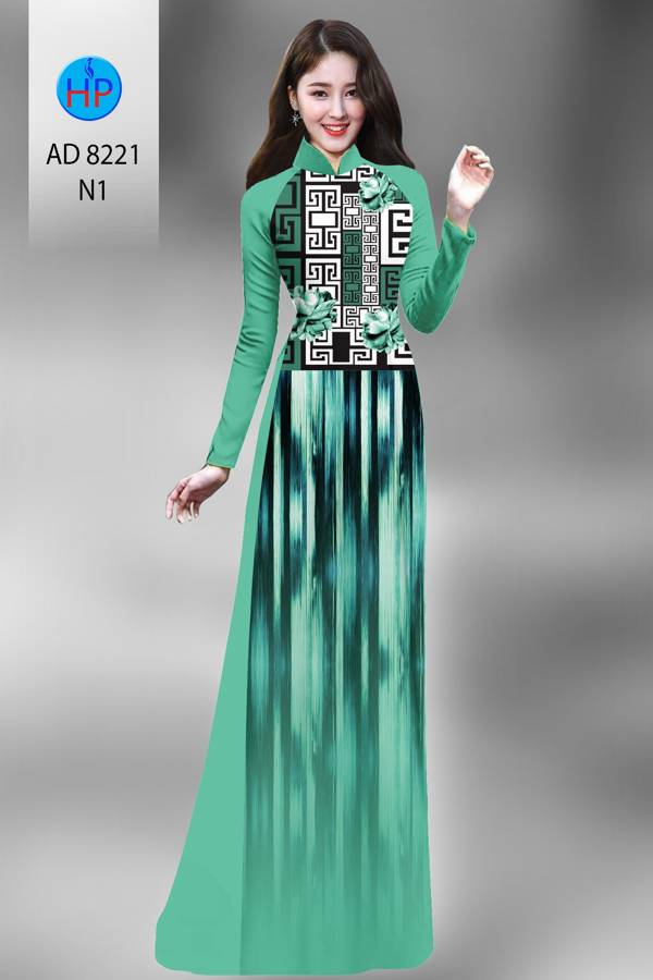 Vải Áo Dài Hoa Văn Thiết Kế 2021 AD 8221