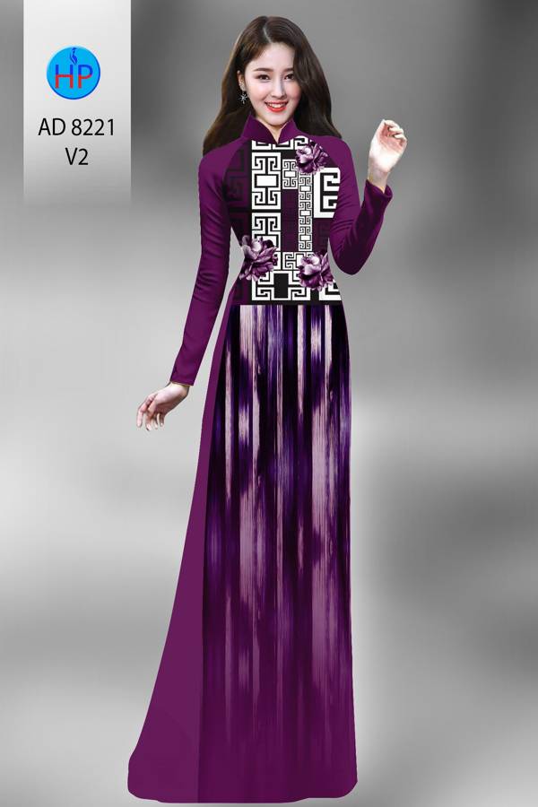 Vải Áo Dài Hoa Văn Thiết Kế 2021 AD 8221