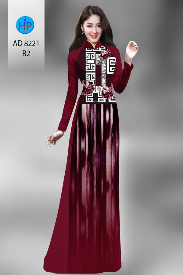 Vải Áo Dài Hoa Văn Thiết Kế 2021 AD 8221