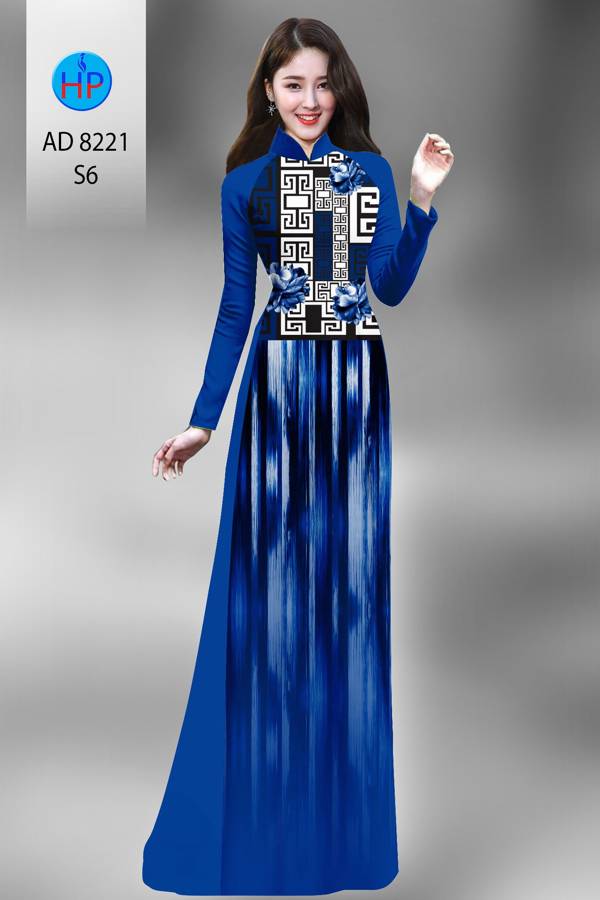 Vải Áo Dài Hoa Văn Thiết Kế 2021 AD 8221