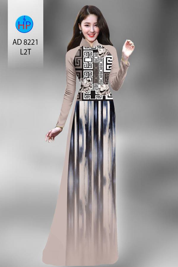 Vải Áo Dài Hoa Văn Thiết Kế 2021 AD 8221