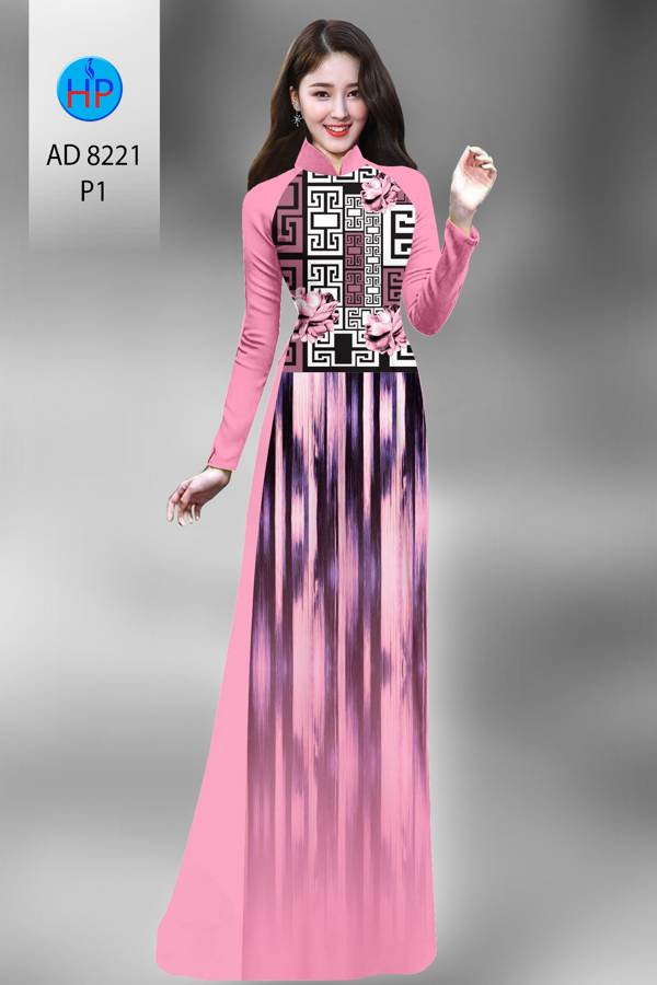 Vải Áo Dài Hoa Văn Thiết Kế 2021 AD 8221