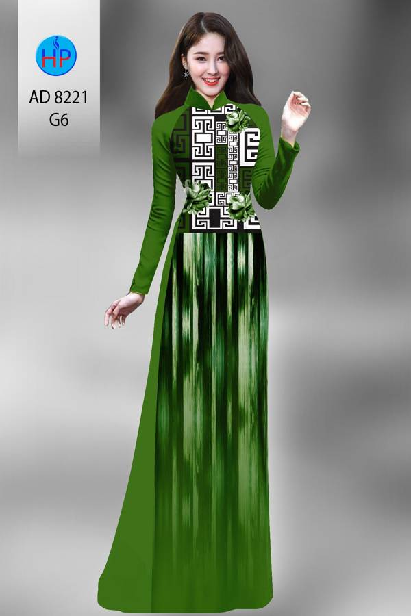 Vải Áo Dài Hoa Văn Thiết Kế 2021 AD 8221