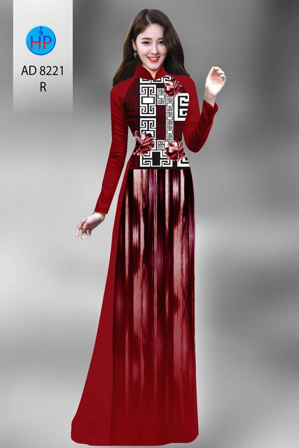 Vải Áo Dài Hoa Văn Thiết Kế 2021 AD 8221