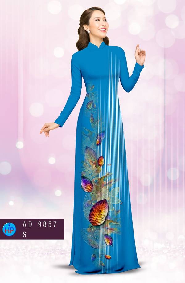 Vải Áo Dài In Hình Lá Thiết Kế 2021 AD 9857 39 Vải Áo Dài In Hình Lá Thiết Kế 2021 AD 9857